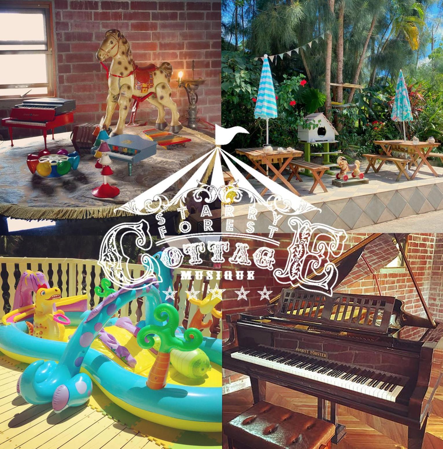Cats,Piano & Starry Sky Resort Garden -Starry Forest Cottage Okinawa- Onna Buitenkant foto